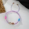 Pulseira Cruzada Nova de Diamante Infinito de 8 Caracteres Aranha Feminina Pulseira Trançada Europeia e Americana Pulseira da Moda Personalizada para Homens e Mulheres