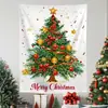 Tecido de pendurar de Natal modelo novo transfronteiriço tapeçaria de árvore de Natal decorações de Natal decoração de festa arranjo de tecido de pendurar de Natal