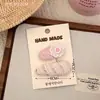 Nuevos pasadores de tela color café, versátiles y lindos, adecuados para niñas, elegantes pasadores para flequillo, pasadores laterales y elegantes accesorios para el cabello
