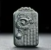 Jade Hetian de Xinjiang Zafiro Verde Torre Primera Calidad Material Fino Cuatro Brazos Guanyin Colgante de Paisaje para Hombres y Mujeres Colgante de Jade
