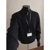 Nuevo suéter de punto para hombre de otoño e invierno con media cremallera y cuello alto con patrón trenzado estilo old money, venta al por mayor de fábrica transfronteriza