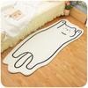 Tapete de porta fofo tapete de pé tapete de porta de desenho animado tapete de quarto urso caxemira absorvente antiderrapante cobertor de cabeceira