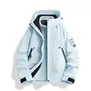 Chaqueta Exterior 3 en 1 Desmontable para Otoño e Invierno para Mujer, Abrigo de Senderismo Resistente al Agua Talla Grande para Hombre