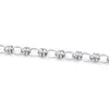 Acero inoxidable cadena hecha a mano círculo clip cadena collar pulsera joyería material diy no se decolora cadena cuadrada ancha