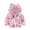Chaqueta para niños y niñas, primavera y otoño, gorro fino, camisa con cremallera de moda bonita para bebés, abrigo para niños