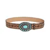 Cinturón antiguo estilo retro étnico Sapphire Court para mujer, cinturón decorativo estilo coreano para mujer, moda, personalidad, combina con todo