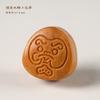Huevo de Dharma tallado a mano en madera de sándalo, bueno para firmar, accesorios, juego literario creativo, colgante de moda, cuentas, mano