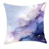Funda de almohada de mármol morado de ensueño transfronteriza, funda de almohada de cintura para sofá, decoración de dormitorio y oficina en casa