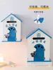 Muebles para el Hogar Estilo Pastoral Buzón de Guardería Buzón de Mensajes Buzón de Madera Buzón de Sugerencias Decoraciones de Casitas de Madera Pequeñas