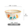 Tigela de arroz de cerâmica de 5 polegadas para casa 2024 Novo estilo japonês tigela pequena pessoal Tigela de talheres agradáveis