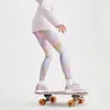 Novas Calças Esportivas para Meninas, Elásticas, Secagem Rápida, Respiráveis, Amigáveis à Pele, Calças de Yoga Infantis, Corrida, Dança, Leggings de Treino