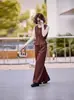 Conjunto de Moda Retro Estilo Hong Kong Otoño 2026 de Tres Piezas Reductor de Edad con Chaleco y Pantalones de Pierna Ancha