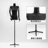 Maniquí de Medio Cuerpo para Mujer con Hombros Rectos Negros, Accesorios de Exhibición para Tienda de Ropa, Maniquí de Cuerpo Completo para Ventana