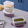 Recipiente Quadrado com Trava para Armazenamento de Alimentos, Direto do Fabricante, Material de PP Espessado, Caixa Quadrada Selada para Conservação de Alimentos