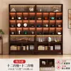 Estante de exhibición chino antiguo de madera maciza para exhibición de té, adorno para sala de té, gabinete de múltiples tesoros, gabinete de té, estante de almacenamiento para utensilios de té, estante decorativo