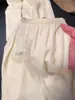 ¡Altamente Recomendado! Sin Textura D ~ Nuevos Pantalones Anchos de Terciopelo Leche Color Blanco Crudo con Caída de Seda para Mujer