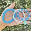 Conjunto de Pulseiras Infantis Joias com Contas 3 Peças Pulseira de Coração Menina Joias Brilhantes de Princesa Venda Quente