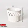 Maceta Escandinava de Plástico Transfronteriza Romántica Estilo Pastoral Ins Imitación Ratán Tejido Cesta de Flores Decoración Floral para el Hogar Cesta de Almacenamiento
