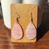 Aretes acrílicos en blanco sin terminar transfronterizos DIY colgante con brillo con gancho para la oreja almacenamiento de tarjeta de papel kraft