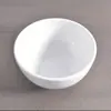Tazón de Cerámica Blanca Espesada para Arroz Sopa Fideos para Restaurantes Uso Doméstico Blanco Puro Tazón Pequeño de 4.5 Pulgadas Tazón Grande para Sopa de 9 Pulgadas