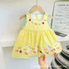 Falda Bordada para Niñas Pequeñas, Falda Linda de Patito de Bebé para Niña de Verano, Falda Triangular de Princesa para Niña Dulce