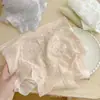 Bragas Sexys de Encaje de Cintura Alta para Mujer 7A Entrepierna Antibacteriana Transpirables Suaves Ligeras Malla Hielo Seda Sin Costuras Calzones 5842