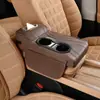 2025 Nuevo Modelo Caja Reposabrazos Central para Coche Alza Almohadilla Cubierta Protectora Portavasos Doble Caja de Pañuelos para Coche de Cuero de Gama Alta