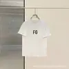 Camiseta de Manga Corta Esencial Marca de Moda Línea Niebla de Verano Cuello Redondo Holgado Peso Pesado Streetwear Pareja Estilo Americano Ropa de Hombre