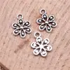 14X10Mm 0.5g Plata Antigua Accesorios DIY Material para Colgante Flores y Árboles Colgante de Flor