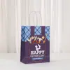 Centro Comercial Evento Día del Padre Bolsa de Regalo de Papel Kraft Fiesta Bolsa de Regalo para Fiesta Bolsa de Empaque Universal Venta al por Mayor