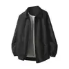 Chaqueta de Estilo Nuevo de Primavera, Ropa Exterior Sencilla, Marca Americana de Moda, Corte Holgado, Versátil, Chaqueta Fresca con Solapas, Chaqueta Juvenil para Hombre