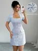 Vestido ajustado de la nueva colección Primavera 2026 Europeo y Americano Transfronterizo para Mujer, Elegante y Adecuado para el Trabajo