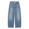 Jeans Holgados de Cintura Media Estilo Globo Versión de Primavera Nuevo Europeo y Americano Ropa para Mujer Azul