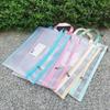 Bolsa para documentos grossa, transparente, com zíper, para teste de papel A4, para armazenamento de documentos de alunos, dados de arquivo