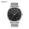 Movimento Pulseira de Aço Inoxidável Relógio Masculino e Feminino Moda Água Quartzo Calendário Relógio de Casal