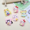 Acessórios de Resina DIY Desenho Animado Hello Kitty Cola de Chantilly Grampo de Cabelo Elástico de Cabelo Capa de Celular Fivela de Sapato Pingente Acessórios de Joias