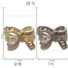 Celebridade da Internet Borboleta Oca Liga Joias para Nail Art Urso Diamante Luxo Leve Laço Cruz Coroa Acessórios Atacado