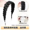 Trenzas Postizas para Mujer, Adhesivo Magnético de Cinta Mágica, No Requiere Trenzar, Peinado de Princesa de Corona Alta, Trenza Espiga Diadema Postiza