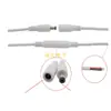 Cable de conexión DC5521 blanco DC macho y hembra cableado Cable de alimentación para tira LED 2 núcleos 5.5*2.1