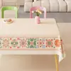 Toalha de mesa fresca e simples, à prova d'água e de óleo, toalha de mesa de PVC para jantar sem lavagem, novo modelo 2025, sensação leve e de alta qualidade, toalha de mesa de centro