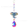 Elefante de Strass Transfronteiriço Apanhador de Sol Pingente de Cristal Apanhador de Sol Decoração Externa Fabricante Fornecimento