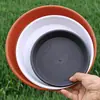 Maceta de plástico imitación cerámica, maceta grande para plantar, recipiente de resina para plántulas, plantación de árboles, control de raíces, transpirable, maceta redonda de gran diámetro