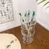Horquilla de Bambú de Jade Estilo Antiguo, Simple y Elegante, Accesorios para el Cabello Cheongsam Dinastía Han, Nueva Horquilla Chinoiserie Personalización en la Parte Posterior de la Cabeza