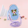 Bolsa de Teléfono de Silicona Transfronteriza En Stock Portátil Cruzada para Gafas de Sol Almacenamiento Monedero de un Solo Hombro Fijo Dopamina