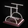 3 Bolas Quadradas de Pêndulo de Newton Grandes, Médias e Pequenas Bola Elástica Amortecedora Conservação de Energia Física Ferro Ornamentos Criativos