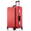 Venta al por mayor de fábrica Maleta de viaje de aleación de aluminio-magnesio de 20 pulgadas 24 pulgadas 26 pulgadas con ruedas universales Estuche con ruedas Equipaje de mano