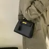 Bolsa Kelly Birkin Nova de Grande Capacidade Transfronteiriça com Padrão Lichia, Fashion e Versátil para o Dia a Dia, Bolsa de Ombro Transversal Tendência