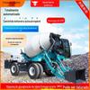 Caminhão betoneira de alimentação automática totalmente automático, tambor de cimento móvel, caminhão betoneira de engenharia quadrada de 3,5