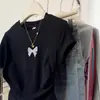Camiseta Gris de Manga Corta con Lazo para Mujer, Verano 2026, Diseño Único, Hombro Normal, Top Adelgazante