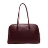 Atacado Nova Retro Casual Simples Grande Capacidade Cor Sólida Bolsa de Axila Feminina All-match Moda Viagem Bolsa de Ombro